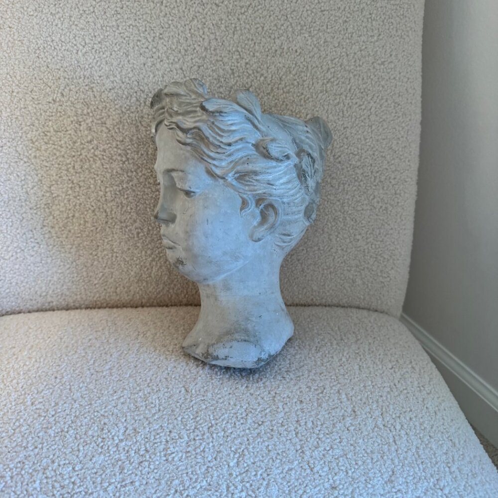 NWT! 10.25" Grecian Bust Planter (Large) - Picture 2 of 5